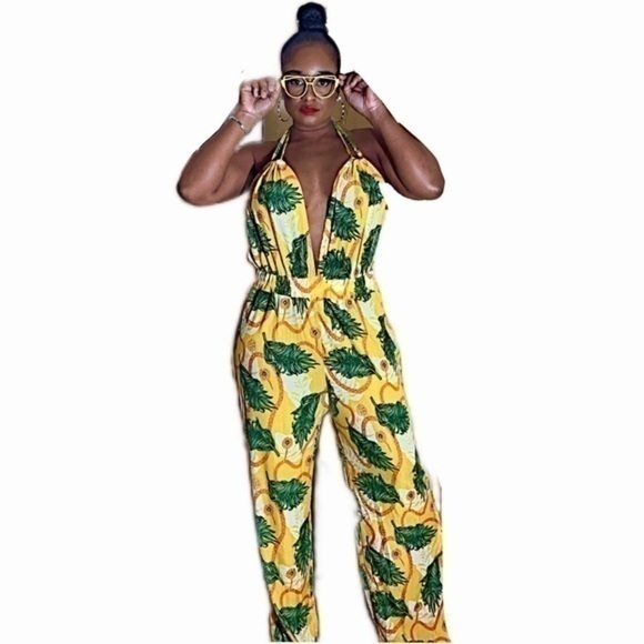 TULUM Open Back Jumpsuit - Picture 1 of 3